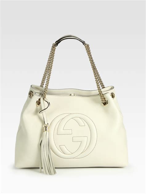 Gucci soho shoulder bag white